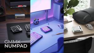 GLORIOUS GMMK Pre-Built Bluetooth RGB Mechanical Numpad-10Key USB Programmable Keypad HotSwapVolume ControlRGB Backlit