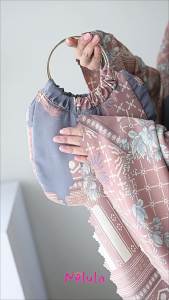 Nelula - Mukena Dewasa 2in1 Maxmara Luxury Silk Lasercut Mewah