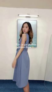 Zalmore Sleeveless Vneck Dress Premium Knit