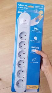 Stop Kontak Kabel Terminal 6 5 4 Lubang Colokan SNI Socket Tembaga Saklar Switch Vivan