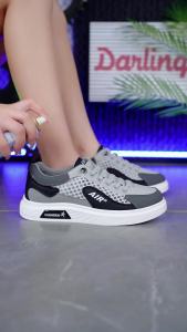 Outdoor Mens Korean Fashion Sneakers: Comfortable Breathable Mesh Skateboard Shoes Summer New Mens Casual Trainers Lace Up Shoes