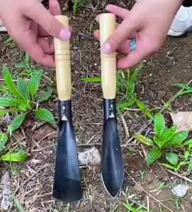 เสียมกึ่งมีด สำหรับขุดดิน พรวนดิน ในกระถาง หรือพื้นที่เล็กๆ ทำสวนผัก สวนดอกไม้ กำจัดวัชพืช YAGE