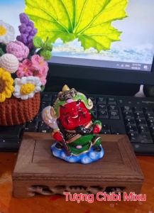 Tượng chibi Quan Công 9cm phong thủy may mắn