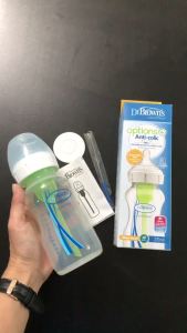 [ WB91600-GBX ] Bình sữa Dr.Browns cổ rộng 270ml nhựa PP Options Plus