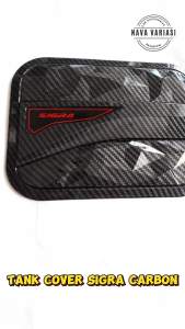 Tank Cover Sigra 2016 - 2022 Tutup Tangki Bensin Mobil Sigra 2016 - 2022 Carbon Glossy Premium