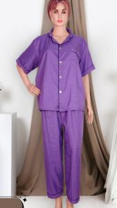 Nyenyak Piyama Wanita CP Polos ( L ) Bahan Katun Micro / Motif Polos / Setelan Baju Tidur Celana Panjang / Setelan wanita Polos