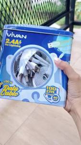 Kabel Data Charger Ip Vivan CSL100 - IP  5 6s 6 7 7s 8 X XS XR 11 12 13 14 PRO MAX Mini Casan Carger Cesan Fast Charging  Lightning