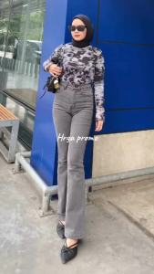 HW Cutbray Jeans Wanita - Celana Cutbray Strecht Kekinian - Cutbray Flared- Streetch Premium Quality
