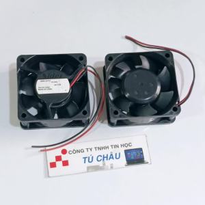 Quạt 6Cm dày 2.5Cm / Điện áp DC 24V loại 2 dây nối nguồn (Quạt tháo máy LK)
