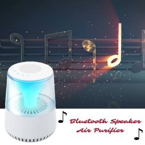 Acorn GL-2109 Portable Air Purifier with Bluetooth Speaker H13 HEPA 13 Filter Ionizer Touch Control Dual Color 7-Color LED - Ideal for Small Rooms