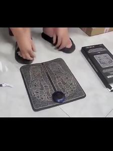 TURTLE Electronic Foot Massage Pad Muscle Stimulation Massager Device Adjustable Strength Intensity Feet Pain Relief Mat