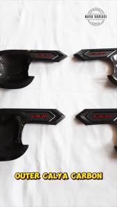 Outer Cover Calya 2016 - 2022 Cover Mangkok Pintu Mobil Calya 2016 - 2022 Carbon Glossy