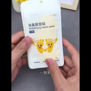 Shoes Deodorant Patch 10PCS 鞋子除臭贴10片 Pelekat Penyahbau Kasut Patch Deodorant Kasut Tahan Bau Serap Peluh Anti Bakteria Remove Odor Refreshing Air Sterilize