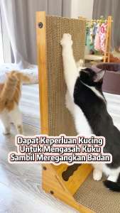 POODEE Refill Large 40x60cm L Shape Cat Scratcher Board Cat Toy Cat Tree Scratches Papan Cakar Kucing Scratch Board 猫抓板
