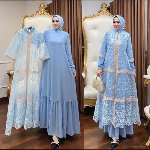Syakila Dress Ceruty Brukat Dress kondangan terbaru Dress wanita Gamis wanita Dress brukat mewah