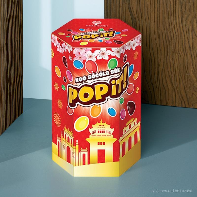 combo 2 Kẹo socola sữa Popit hộp 108g