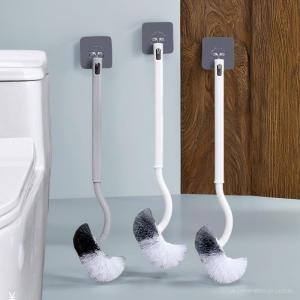 Chổi cọ bồn cầu đầu cong cán nhựa dài 40cm