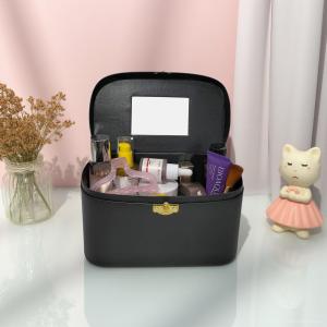 Pouch Make Up Wanita Travel Organizer Cewek MUA Tas Kosmetik Beauty Case Tempat Alat Rias Skincare Polos