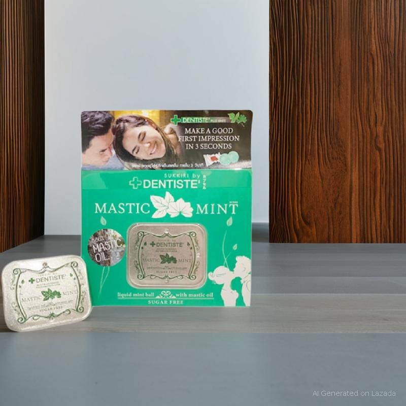 Kẹo Bạc Hà Mastic Love Mint Hỗ Trợ Sức Khỏe, Giảm Mỡ Máu, Hộp 20 Viên