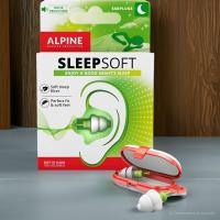Alpine SleepSoft Sleep Ear Plugs – Sleeping Earplugs Reduce Noises and Improve Sleep - Ultra Soft Filter Ear Plugs for Sleeping - Hypoallergenic Reusable Ear Plugs