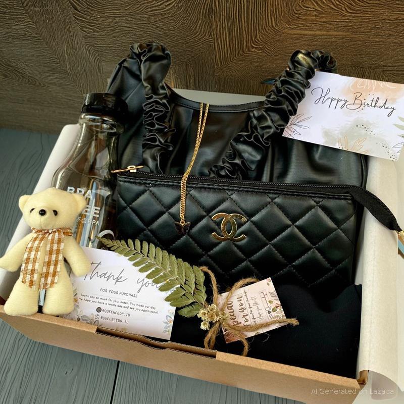 Hampers hadiah box Cewek - Hadiah Ulang Tahun Wisuda Anniversary - hadiah Set Untuk Pacar Sahabat Wanita