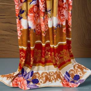 Flower Blossoms Velvet Fleece Blanket  135cm X 200cm
