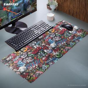TaffGO Gaming Mouse Pad Street Grafitti Desk Mat 900x400x3mm - EI25 - No Color