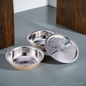 BASKOM 3IN 1 ORIGINAL MULTIFUNGSI Alat Dapur Perlengkapan Buah Saringan Sayuran
