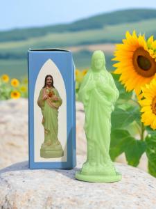 Glow in the Dark/Luminous Jesus Christ Christian Catholic Religious Stand for Altar/Car Dashboard Decor/Gift Statue
