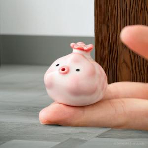 TƯỢNG CÁ GỐM SỨ THỔI BONG BÓNG TRANG TRÍ BÀN TRÀ  CẮM NHANG