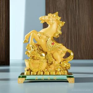 ม้าทำจากเรซิน  11x17cm  ของศิริมงคล ประดับบ้าน Tanida