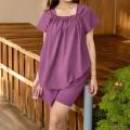 setelan baju tidur wanita bahan katun Crinkle Airflow premium. 