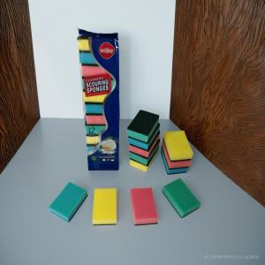 Scouring Pad + Sponge 12PCS Set