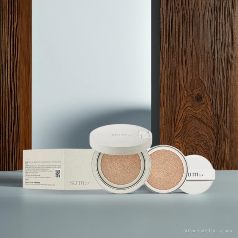 Phấn Nước Thuần Chay Su:m37 Skin-Stay Soft Glow Cushion SPF50+/PA+++ 13g( Tặng Lõi)