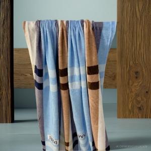 Blue Duvat Velvet Fleece Blanket (Size 135cm X 200cm)