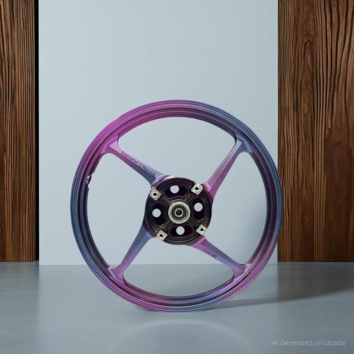 SUPERFLY PROJECT X 4 SPOKE SPORT RIMS (BLUE PURPLE) MOTORCYCLE Y16/Y15 ...