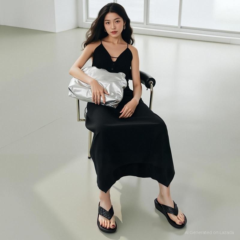 Deblu Women's Shoes Women's Flip-Flop Shoes for Women with Normal Feet, Model L9510 ราคา 495 บาท*ส่งฟรี