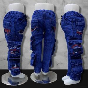 CELANA PANJANG KARGO ANAK SAKU BANYAK SAKU 8 JEANS ANAK COWOK UNTUK UMUR 2 SAMPAI 11 TAHUN