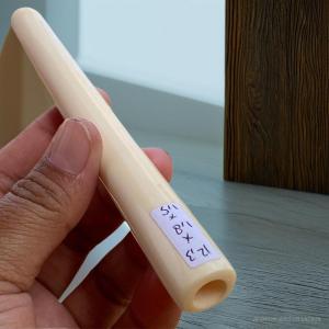 pipa gg bulat bahan asli lokal merah panjang 12cm mulus bening super