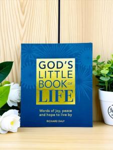 Gods Little Book Of Life: Words Of Joy Peace And Hope To Live By.  Filled with comforting Bible verses spiritual thoughts and reflective journal pages