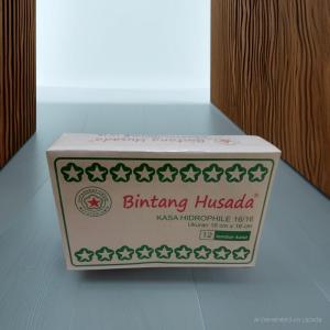 Kasa Hidrophile BOX 16 x 16cm Bintang Husada BPOM Isi 12 Lembar Perban