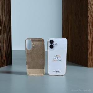 Casing Silikon Transparan IPhone 17 Bahan tebal 2.0mm