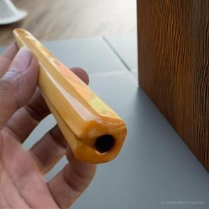 once pipa gg lawas panjang 15cm segilapan asli astengah kristal alami mulus