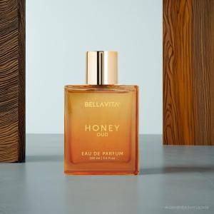 Bella Vita Luxury Honey Oud Long Lasting Perfume | Perfume for Man and Woman | EDP 100ml | Bergamot Patchouli & Vanilla | Sweet Woody & Spicy Premium Fragrance for Men and Women