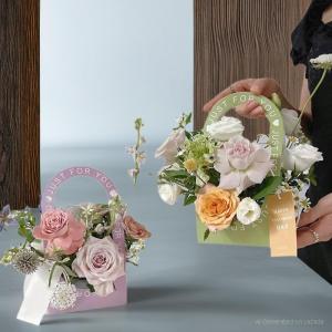 [TOS] Flower bag just for you candy kotak buket bunga bouquet box wadah florist handy bag tenteng tas kertas paper bag paperbag tempat kado valentine hadiah romantis packaging wrapping gift