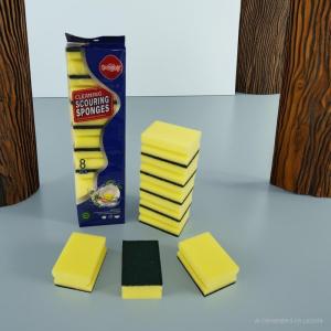 I-Shaped Design Yellow Sponge Cleaning Pads
