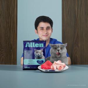 Allen Makanan Kering Kucing Dewasa Rasa Tuna & Ayam 400g - Nutrisi Optimal makan kucing premium