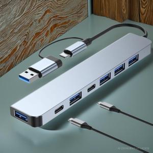 GENERIS USB Hub Type C Adapter 7in1 USB 3.0 USB 2.0 - GEN23 - Silver