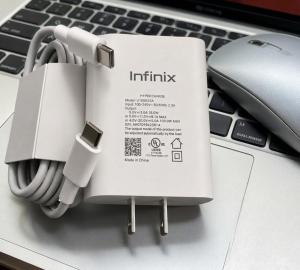 BLM : INFINIX PP Power Adapter with 2.4A USB Cable (Type C / Micro USB) Series 18W Fast Charging Set –