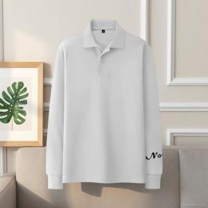 Noveli wear Kaos Seragam Polo Shirt Polos Pria Lengan Panjang Atasan Kerah Dewasa